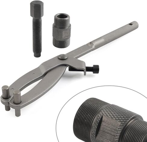 Cnonee1 Motorbike Adjustable Flywheel Spanner Wrench 24MM 27MM Magneto Clutch Hub Socket Tool For GY6 CG25 SG50 JH70 50cc-150cc Iron in Saudi Arabia