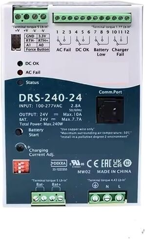 1 قطعة DRS-240 12 فولت 24 فولت 36 فولت 48 فولت 240 واط تحويل التيار الكهربائي (DRS-240-12) in Kuwait