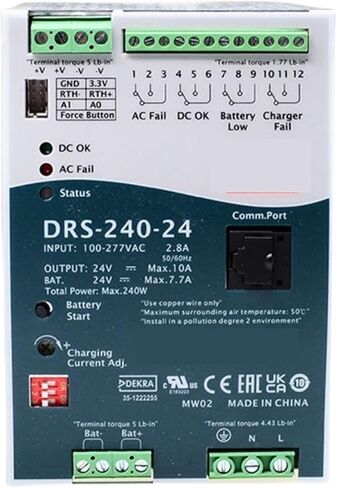 1 قطعة DRS-240 12 فولت 24 فولت 36 فولت 48 فولت 240 واط تحويل التيار الكهربائي (DRS-240-12) in Kuwait