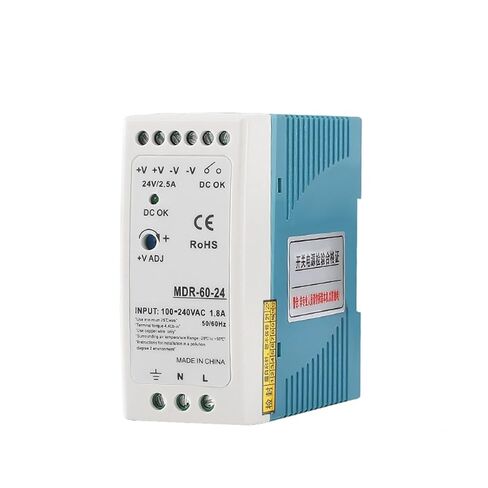1pcs 40W 60W DIN Rail Switching Power Supply MDR Series 5V 12V 24V 110V/220v AC to DC Industrial Stabilizer Transformer(24V,40W) in Saudi Arabia
