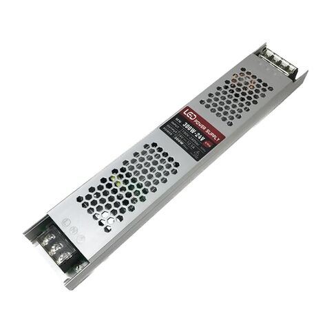 1pcs Slim Strip LED Power Supply AC190-240V to DC 12V 24V No Noise Transformer 300W Driver 12V25A(24V 300W) in Saudi Arabia