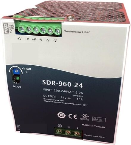 1 قطعة SDR-960 SDR-960-48 48 فولت 20A 960 واط تيار مستمر السكك الحديدية تحويل التيار الكهربائي نشط PFC in Kuwait