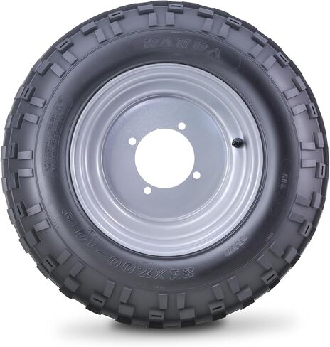 إطار وعجلة رياضية ATV مقاس 21 × 7 × 10 من واندا مع عجلة فضية مقاس 4/110 مم PCD 2+3 10015، PK 2 in Kuwait