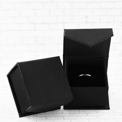Glacier White Ceramic Wedding Band with Beveled Edges and Polished Finish by Thorsten Jewelry - 8mm in Saudi Arabia