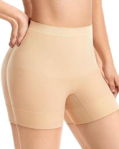 شورت قصير بدون خياطة للتحكم في البطن من أجل الملابس الداخلية، شورت مسامي مضاد للاحتكاك للنساء in Kuwait