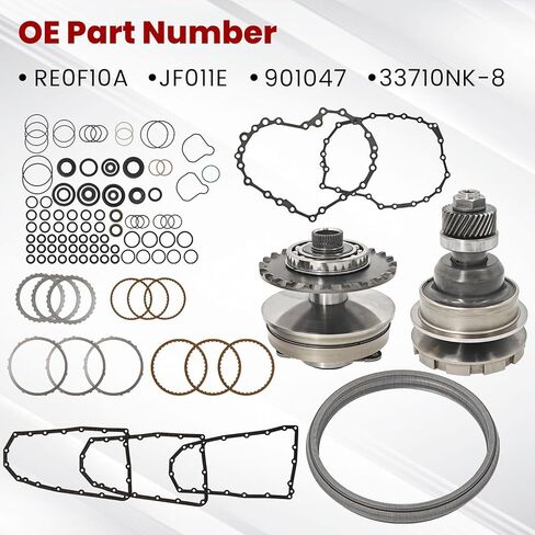 RE0F10A JF011E Transmission Rebuild Kit 30T Pulley Set Chain Belt Fits for Nissan Rogue Altima Maxima Sentra X-Trail For Jeep Compass Patriot For Dodge Caliber 901047 33710NK-8 in Saudi Arabia