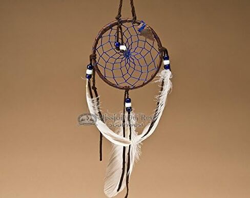 Mission Del Rey Native American Dream Catcher 4" -Blue in Saudi Arabia