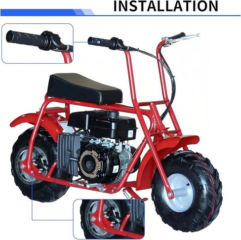 Mini Bike Brake Lever Kit Accessories & Mini Bike Brake Caliper Fits for Coleman CT100U CC100X Baja DB30 Motovox MBX10 MBX11 MMB80 MMB105 79cc 97cc 100cc Powersports Parts in Saudi Arabia