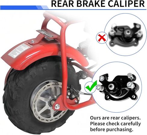Mini Bike Brake Lever Kit Accessories & Mini Bike Brake Caliper Fits for Coleman CT100U CC100X Baja DB30 Motovox MBX10 MBX11 MMB80 MMB105 79cc 97cc 100cc Powersports Parts in Saudi Arabia
