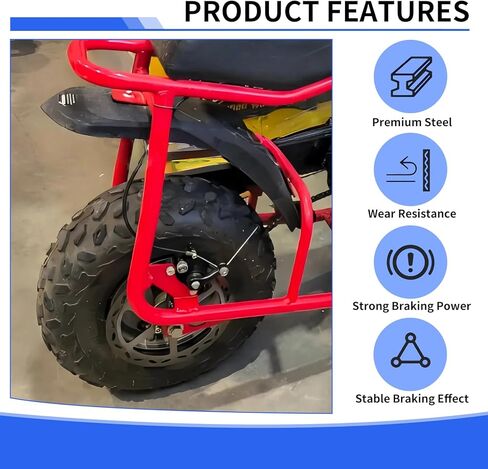 Mini Bike Brake Lever Kit Accessories & Mini Bike Brake Caliper Fits for Coleman CT100U CC100X Baja DB30 Motovox MBX10 MBX11 MMB80 MMB105 79cc 97cc 100cc Powersports Parts in Saudi Arabia