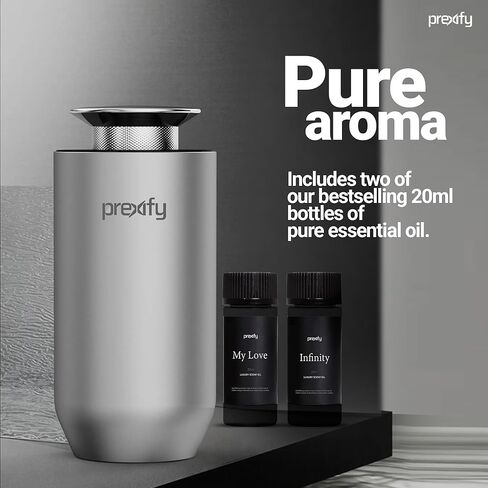 Smart Car Aroma Diffuser ‐ USB Rechargeable, 3 Intensity Modes, Long-Lasting Aroma, Travel Friendly in Saudi Arabia