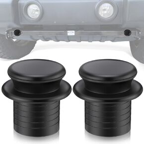 Baseplate Attachment Receiver Plugs, Compatible with EZ Twistlock 1-1/2" ID Round Receivers Tube, Rubber Dust & Debris Blocking Receiver Replacement Covers for Tow Baseplates Receivers, 1 Pair in Saudi Arabia
