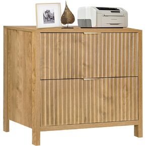 ZYBT File Cabinet, Modern Farmhouse Lateral Filing Cabinets, Wood Rustic Storage Cabinet with 2 Drawers and Hanging Bar for A4/Letter/Legal Size Documents,Office Storage Cabinet for Home Office in Kuwait