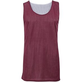 زي بادجر سبورت كاردينال/أبيض شبابي XS ذو وجهين بدون أكمام شبكي in Kuwait