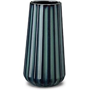 مزهرية سيراميك فانكاسو، مزهرية زخرفية لامعة حديثة مضلعة مقاس 7.8 بوصة، مزهرية زهرة لديكور المنزل، غرفة المعيشة، غرفة النوم، ديكور المكتب، أبيض in Kuwait