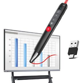 [for Touch Screen] Presentation Clicker with Stylus Pen & Laser Pointer Promethean Board Pen for Touch Screen Smart Board Smartboard Clicker Remote, Wireless Presenter Remote for Android/Windows/Mac in Kuwait