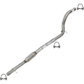 Exhaust Resonator Pipe Compatible for 2012-2017 Jeep Wrangler 3.6L | Stainless Steel | Northeastern Exhaust | Free Clamp Included | Automotive Replacement Part | Direct Fit in Kuwait