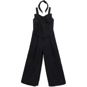 Speechless girls Sleeveless Wide Strap Front Bow Jumpsuit With Matching Headband in Kuwait