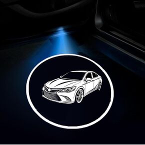 2PCS fit for Camry LED Car Door Projector Courtesy Lights Ghost Shadow Welcome Lamp in Saudi Arabia