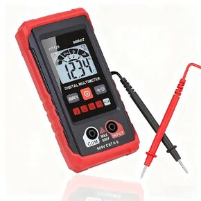 Generic HT123 مقياس رقمي متعدد - مقياس رقمي متعدد تلقائي - قياس ذكي - جهاز اختبار كهربائي الفولتميتر المتعدد - مقياس الفولتميتر التلقائي المدى غير المتصل، أحمر (أحمر) in Kuwait