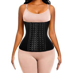 مدرب الخصر للنساء من ECOWALSON - 9/25 عظام فولاذية ومشد إضافي لشد الجسم على شكل الساعة الرملية in Kuwait