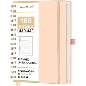 AHGXG Spiral Journal Notebook, 160 Lined Pages, A5 Medium Size (5.7'' x 8.3''), for Men & Women, Journaling, Writing, Work & Office, Hardcover, 100 GSM Thick Paper (Colourful Tree) in Kuwait