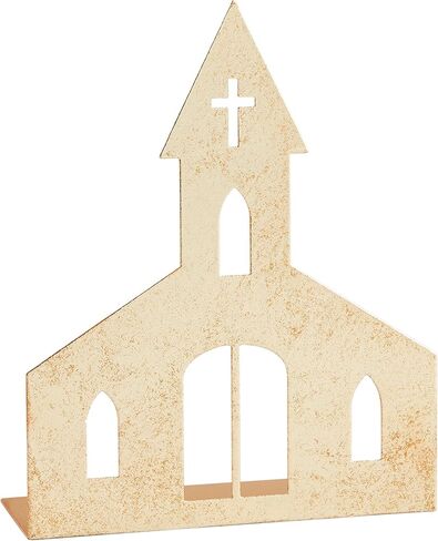 Mud Pie Med Gold Tin Church Table SITTERS in Saudi Arabia