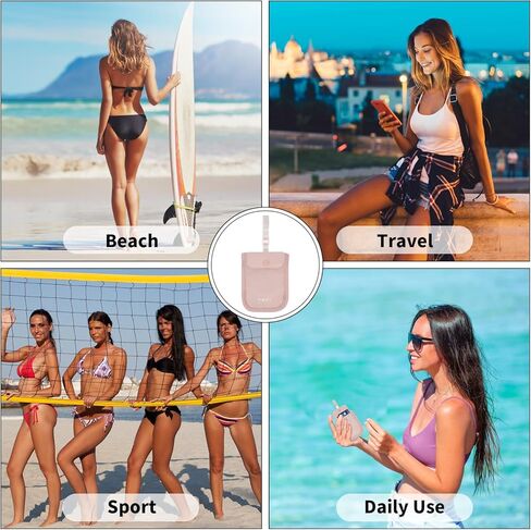 YOYI YOYI RFID محفظة حمالة الصدر المغطاة، حقيبة سفر مخفية، جيب مخبأ سري - بطاقات الائتمان والأموال والأشياء الثمينة مع حزام مرن قابل للتعديل مناسب لجميع مقاسات حمالة الصدر in Kuwait