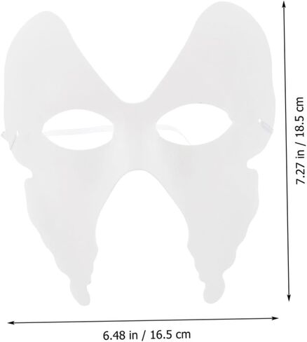 PRETYZOOM DIY White Butterfly Masks for Unpainted Craft Masks for School Parties Birthday Celebrations and Classroom Fun Creative Art Projects in Saudi Arabia
