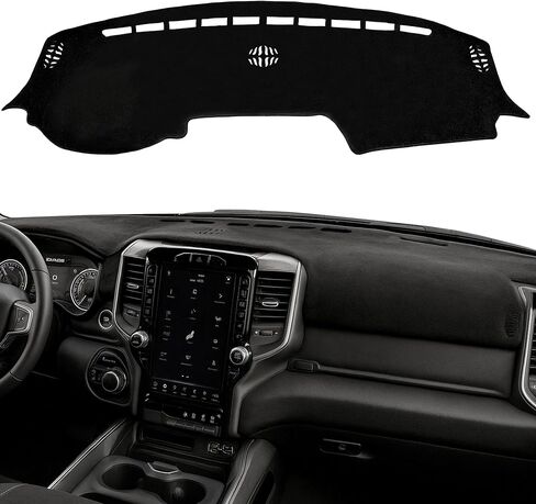 Dash Cover Fit for 2007-2014 Chevy Chevrolet Tahoe Suburban GMC Yukon/ 2007-2013 Chevy Avalanche Silverado 1500 2500 3500 LTZ, Dash Mat Sun Shade Pad Dashboard Protector Custom Fit (Black) in Saudi Arabia