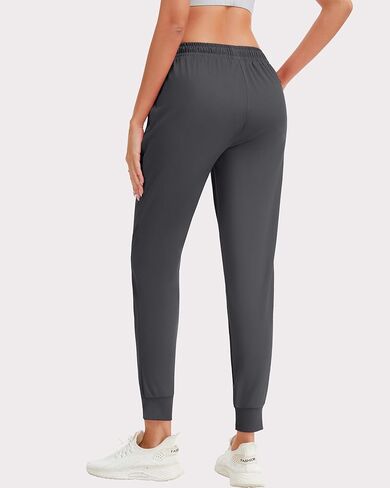 Rolimaka 4 Pack Women’s Jogger with Pockets Lightweight Sweatpants Quick Dry Yoga Lounge Pants for Travel Workout Gym Running in Saudi Arabia