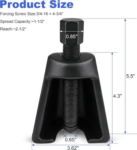 Heavy-Duty Conical Pitman Arm Puller Replace 8150 for Cars & Light Trucks, 3/4-16 Forcing Screw, Steering Removal Tool in Kuwait