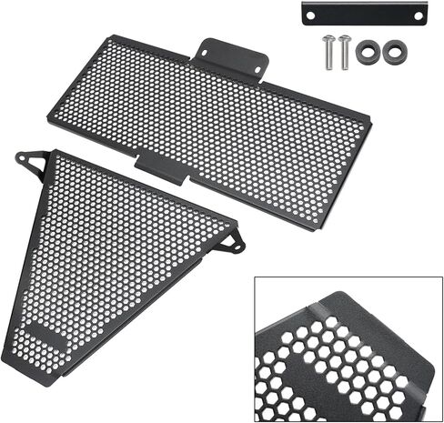 Areyourshop Radiator Guard Protector Radiator Cover Black fit for DUCATI Streetfighter V2 2022-2023 in Saudi Arabia