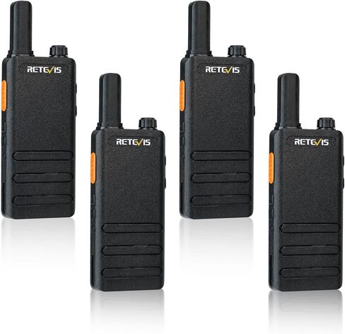 Retevis RT22P,New Version of RT22,Rechargeable Walkie Talkies for Adults,Compact FRS Two-Way Radios,VOX Handsfree,1620mAh Large Battery,USB C Charger,2 Way Radio for Small Store Hotel Gift (4 Pack) in Kuwait