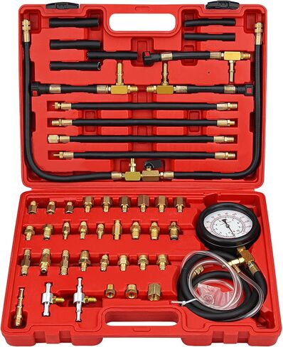 Pro Fuel Injection Pressure Tester Kit Fuel Pressure Gauge Fuel Pressure Test Kit 0-140 PSI with 9.49,7.89,6.30 Fuel Line Fittings in Saudi Arabia