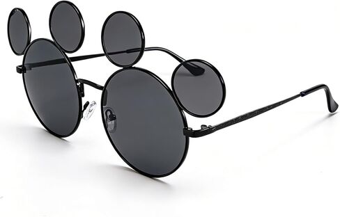 Junsika Mouse Ear Sunglasses for Women Men Classic Cartoons Glasses Theme Park Accessories Shades UV400 Protection in Kuwait