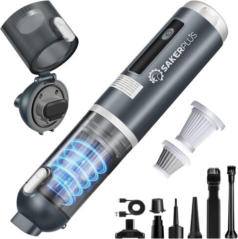 Mini Vacuum Cleaner,Cordless Car Vacuum, 4 in 1 Mini Vacuum Cleaner High Power 16000PA Suction Handheld Vacuum,Portable Vaccum with HEPA Filter for Cars,Desktop,Home HL159 in Saudi Arabia