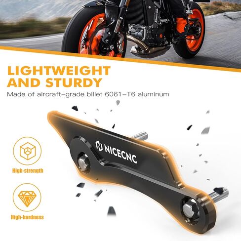 NICECNC واقي خلفي للدراجة الترابية السوداء متوافق مع KTM 125-450 XC SX XCF SXF 2023-24 150-500 EXC EXCF XCW XCF-W XW-F 2024، متوافق مع Husqvarna 125-450 FC FX TX TC 2023-24، انظر الإعداد in Kuwait