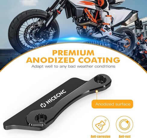 NICECNC واقي خلفي للدراجة الترابية السوداء متوافق مع KTM 125-450 XC SX XCF SXF 2023-24 150-500 EXC EXCF XCW XCF-W XW-F 2024، متوافق مع Husqvarna 125-450 FC FX TX TC 2023-24، انظر الإعداد in Kuwait