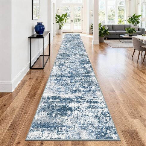 Runners for Hallways Ultra Non-Slip 2x10 Long Runner Rugs Washable Abstract Tear and Stain Resistance No Pile Lightweight Modern Rug Runners for Entryway, Kitchen, Walkway, Entrance, Brown in Saudi Arabia