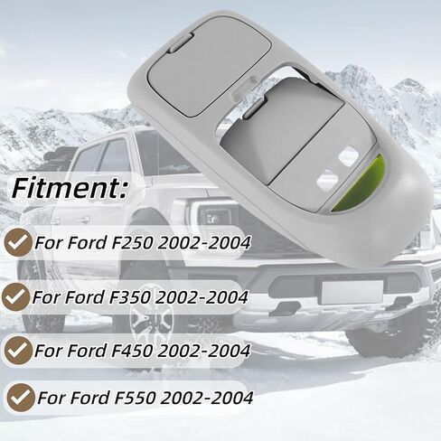 Overhead Console for Ford Super Duty F250 F350 F450 F550 2002 2003 2004 Gray Interior Roof Console Panel Replaces 2C3Z25519A70AAC 2C3Z-25519A70-AAC in Saudi Arabia
