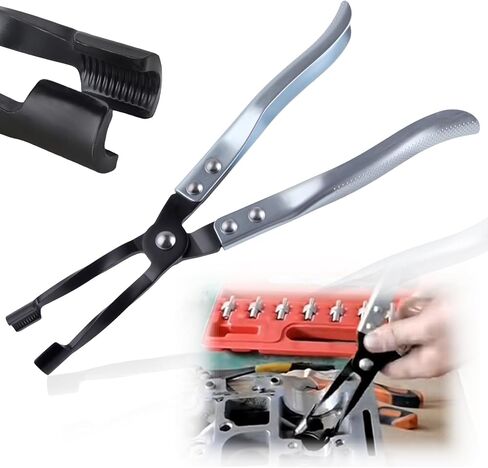 Valve Seal Removal Tool Automotive Long Valve Stem Seal Remover and Installer Universal Valve Seal Pliers Car Accessories for Motorcycle, Car, SUV, Small Engine Vehicle, 27cm Length in Saudi Arabia