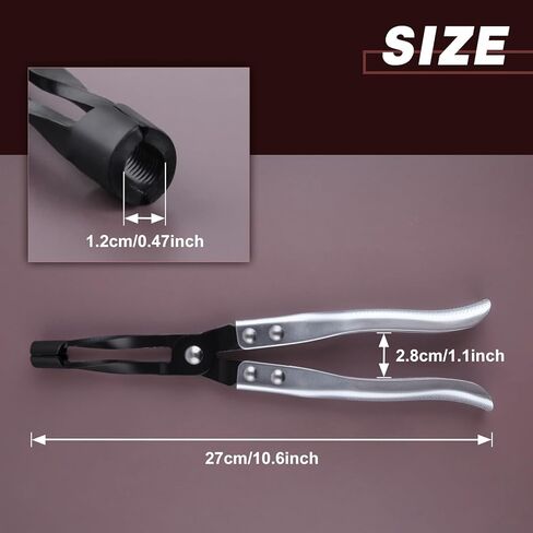 Valve Seal Removal Tool Automotive Long Valve Stem Seal Remover and Installer Universal Valve Seal Pliers Car Accessories for Motorcycle, Car, SUV, Small Engine Vehicle, 27cm Length in Saudi Arabia