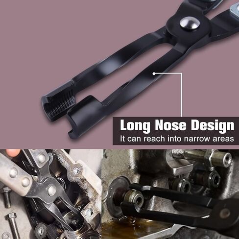 Valve Seal Removal Tool Automotive Long Valve Stem Seal Remover and Installer Universal Valve Seal Pliers Car Accessories for Motorcycle, Car, SUV, Small Engine Vehicle, 27cm Length in Saudi Arabia