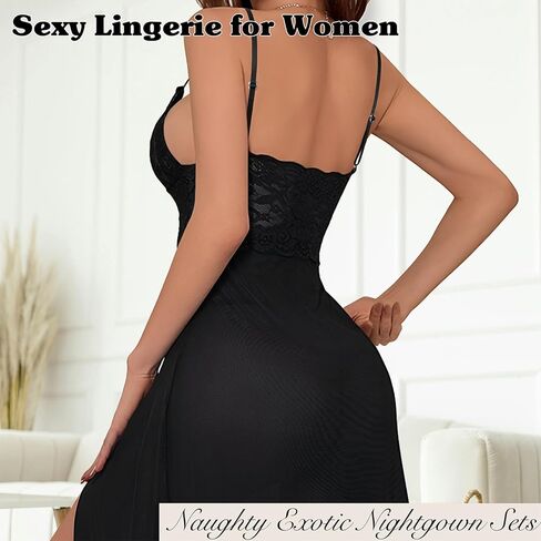 Lingerie for Women Sexy Lingerie and Panty Sets Robes 2 PCS Lace Sexy Pajama Sleepwear Nightgowns Outfits for Women in Saudi Arabia