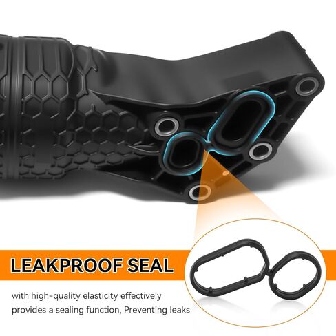 26345-3LAA0 Engine Oil Filter Housing Gasket Compatible with Kia 2018-2020 Sedona 2019-2021 Cadenza 2017-202, for Hyundai Palisade 2020-2023 Genesis 2014-2020 Engine Leak-Proof, 2 PCS in Saudi Arabia