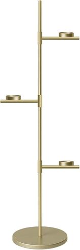 Smtyle Floor Candelabra Tall Tea Light Candle Holder Modern Black Metal Stand for Home Decor, Meditation, and Events in Saudi Arabia