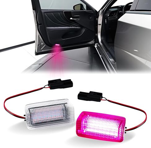 LED Door Courtesy Lights Compatible with Lexus is ES GS LS RX GX LX Toyota Avalon Sienna Venza Camry Prius 4Runner, 2PCS (Pink Purle) in Saudi Arabia