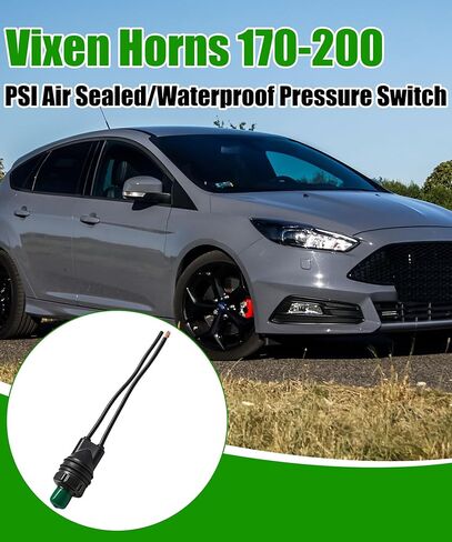 170-200 PSI الثعلبة القرن الهواء مختومة / مفتاح ضغط مقاوم للماء يناسب الأسلاك يؤدي خزان جبل نوع 1/4 "NPT 12V / 24V للقطار / الهواء القرن VXA7200L in Kuwait