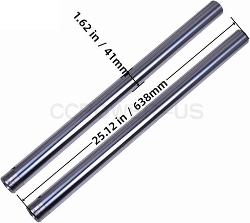 2x Front Brake Suspension Fork Inner Tubes Pipes Compatible with Kawasaki Ninja400 2018-2022 fits 44013-0324 Inside Diameter 41mm in Saudi Arabia